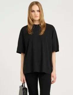 gestuz SimmaGZ Emb T-shirt - Sort black Sale