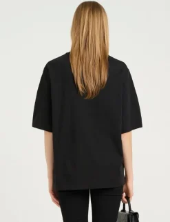 gestuz SimmaGZ Emb T-shirt - Sort black Sale