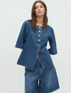 global Funk Lila-G Skjorte - denim Clearance