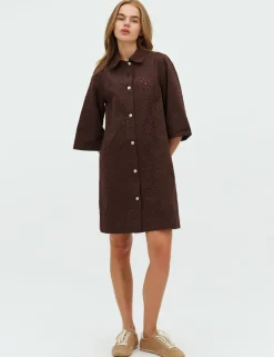 global Funk Mira C-G Kjole - Mørkebrun Dark Brown Clearance
