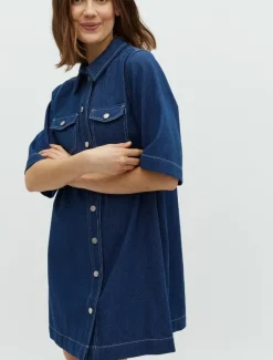 global Funk Mira-G Kjole - Mørkeblå Dark Blue Online