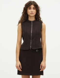 global Funk Pilua-G Vest - Mørkebrun Dark Brown Outlet