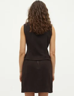 global Funk Pilua-G Vest - Mørkebrun Dark Brown Outlet