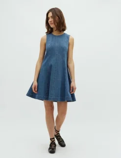 global Funk Rihann peplum-G Kjole - denim Outlet