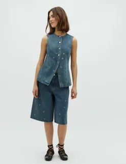 global Funk Talina L XO-G Shorts - denim Sale