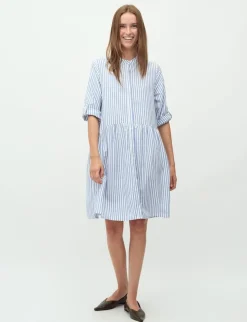 mbym Albana Kjole - Blå blue Clearance