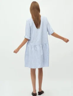 mbym Albana Kjole - Blå blue Clearance