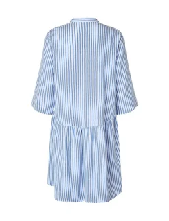 mbym Albana Kjole - Blå blue Clearance