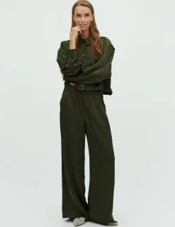 mbym Asaka-M Bukser - Mørkegrøn mørkegrøn Discount