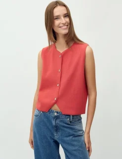 mbym Basia-M Striktop - Rød red Discount