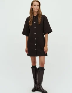 mbym Bimalani-M Kjole - Mørkebrun Dark Brown
