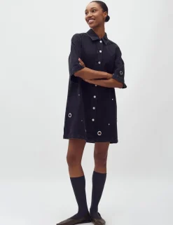 mbym Calamya-M Denim Kjole - Sort black New