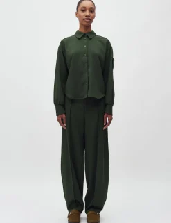 mbym Cammia-M Skjorte - Mørkegrøn mørkegrøn