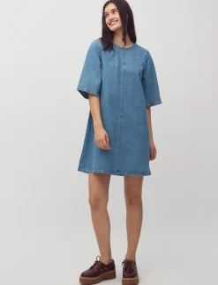 mbym Carmen-M Kjole - denim Hot