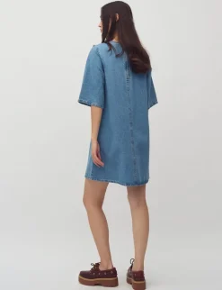 mbym Carmen-M Kjole - denim Hot