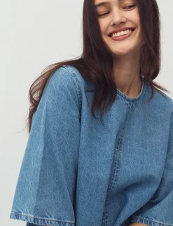 mbym Carmen-M Kjole - denim Hot