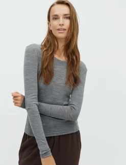 mbym Christina-M Basic Top - Grå grey Discount