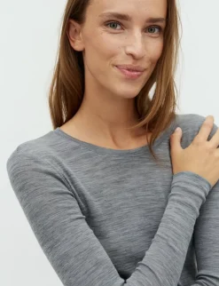 mbym Christina-M Basic Top - Grå grey Discount
