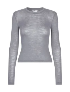 mbym Christina-M Basic Top - Grå grey Discount