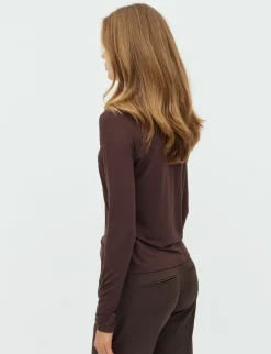 mbym Christina-M GG Top - Mørkebrun Dark Brown Clearance