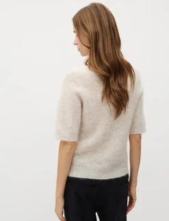 mbym Clara Crew-M Strik - Sand beige Online