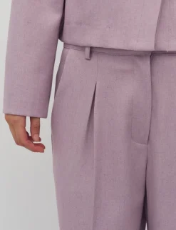 mbym Cristiana Long-M Bukser - Lilla purple Hot