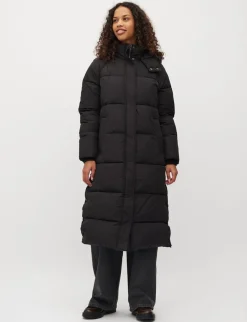 mbym Ela Slit Pufferjakke - Sort black Discount