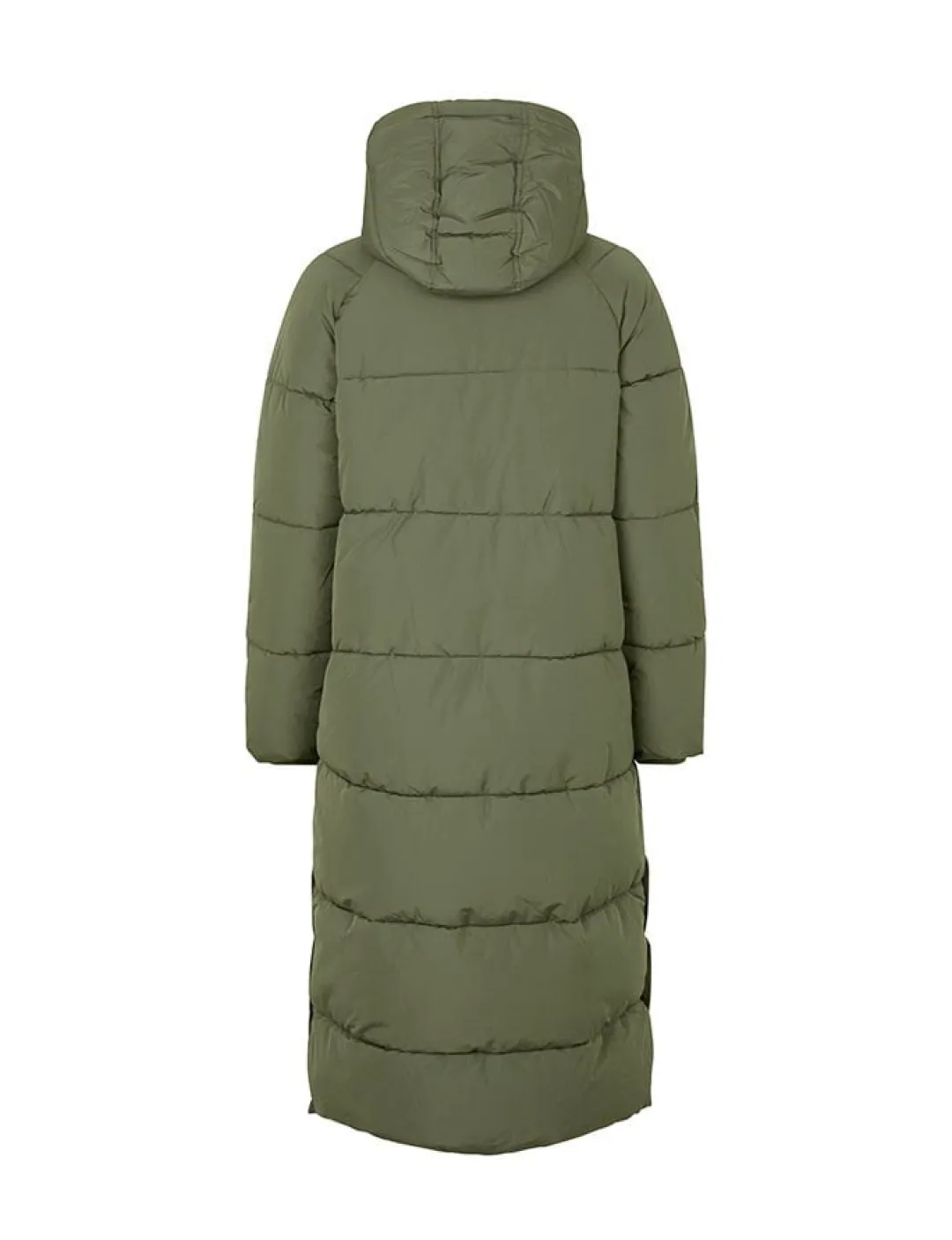 mbym Ela Slit Pufferjakke - Grøn green Hot