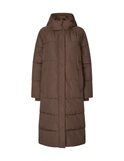 mbym Ela Slit Pufferjakke - Brun brown Online