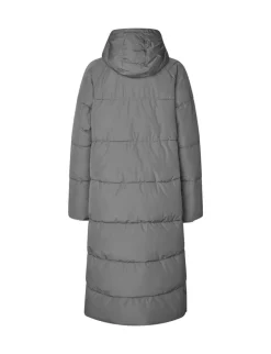 mbym Ela Slit Pufferjakke - Grå grey Outlet