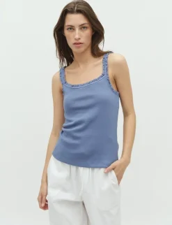 mbym Elinea-M Top - Blå blue Clearance