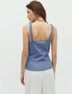 mbym Elinea-M Top - Blå blue Clearance