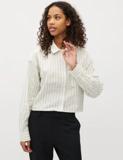 mbym Emmelia-M Skjorte - Blå blue Discount