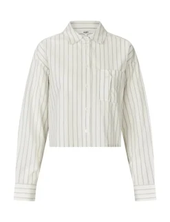 mbym Emmelia-M Skjorte - Blå blue Discount