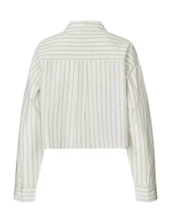 mbym Emmelia-M Skjorte - Blå blue Discount