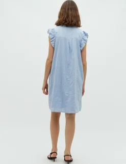 mbym Gemala Long-M Kjole - Blå blue Sale