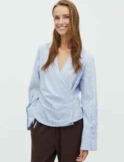 mbym Gerri-M Skjorte - Stribet striped Hot