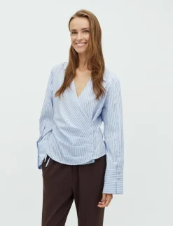 mbym Gerri-M Skjorte - Stribet striped Hot