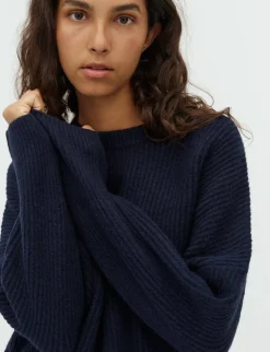 mbym Gillian Shyla Striktrøje - Mørkeblå Dark Blue Hot