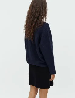 mbym Gillian Shyla Striktrøje - Mørkeblå Dark Blue Hot
