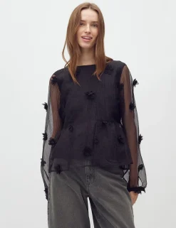 mbym Hasel-M Bluse - Sort black