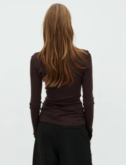 mbym Ina-M Basic Bluse - Brun brown Online