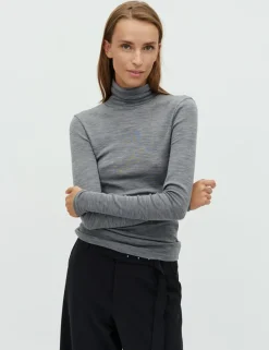 mbym Ina-M Basic Bluse - Grå grey Best