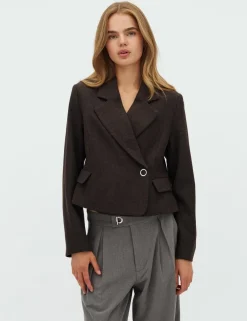 mbym Iva-M Blazer - Mørkebrun Dark Brown