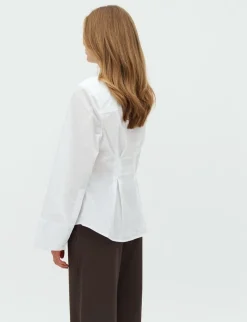 mbym Kaloni-M Skjorte - Hvid white Outlet