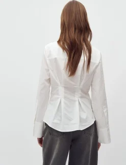 mbym Kaloni-M Skjorte - Hvid white Outlet