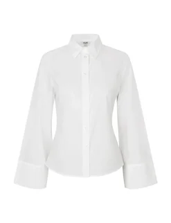 mbym Kaloni-M Skjorte - Hvid white Outlet