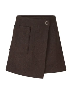 mbym Keya-M Nederdel - Mørkebrun Dark Brown Hot