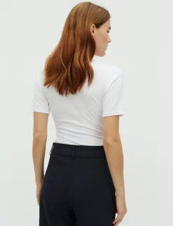 mbym Lione SS-M Bodystocking - Hvid white