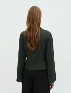 mbym Mallaria-M Bluse - Mørkegrøn mørkegrøn New